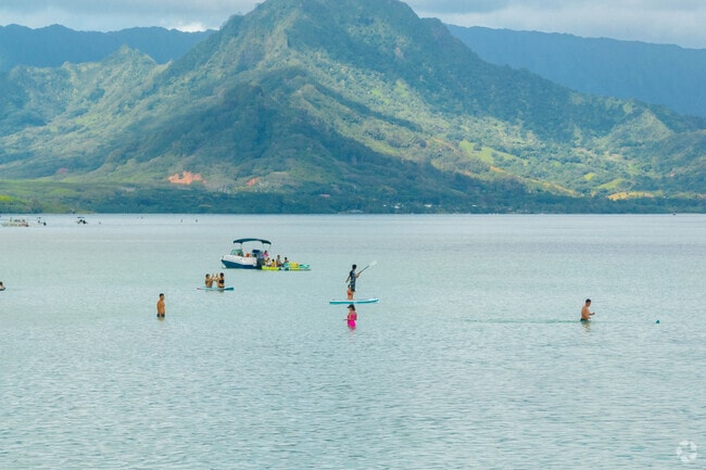 Watersports are part of the Kaneohe lifestyle, with residents enjoying the Kaneohe Bay.