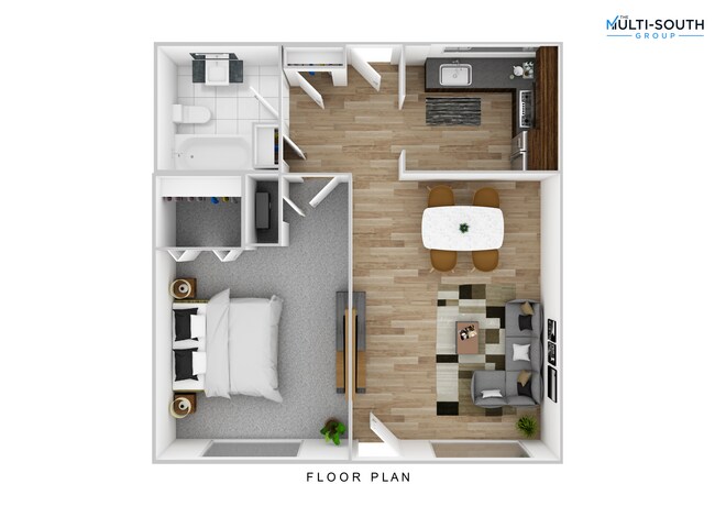 Un dormitorio - Emerald Ridge Apartments