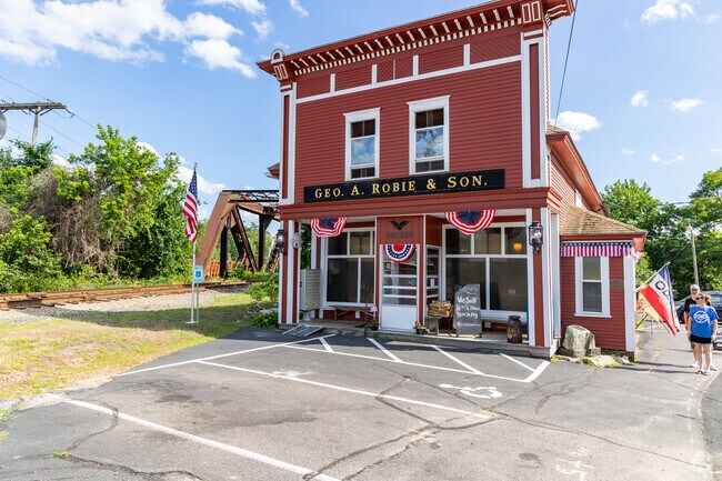 The Robbie Country Store in Hooksett is a historical landmark offering breakfast and lunch.