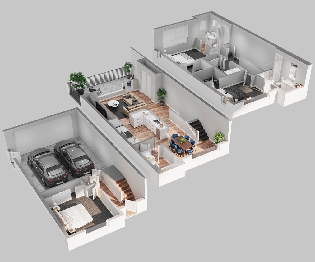 Primary Photo - Modern 3 Bedroom, 3 Bath Townhome with 2-Car Garage!