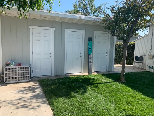Storage rooms for each unit - 612 S Paula Dr