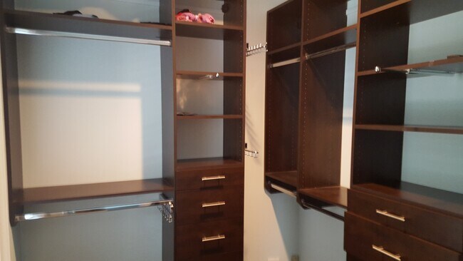 Master bedroom closet with California Closets - 2157 N Magnolia Ave