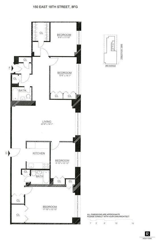 150 E 18th St Unit 8FG, New York, NY 10003 Room for Rent in New York