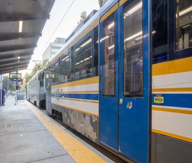 View of rail station