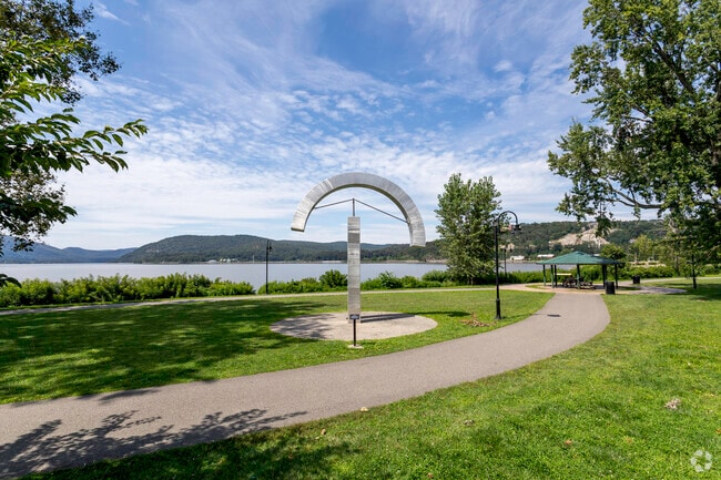At Riverfront Green Park in Peekskill you see amazing views and a bit of history.