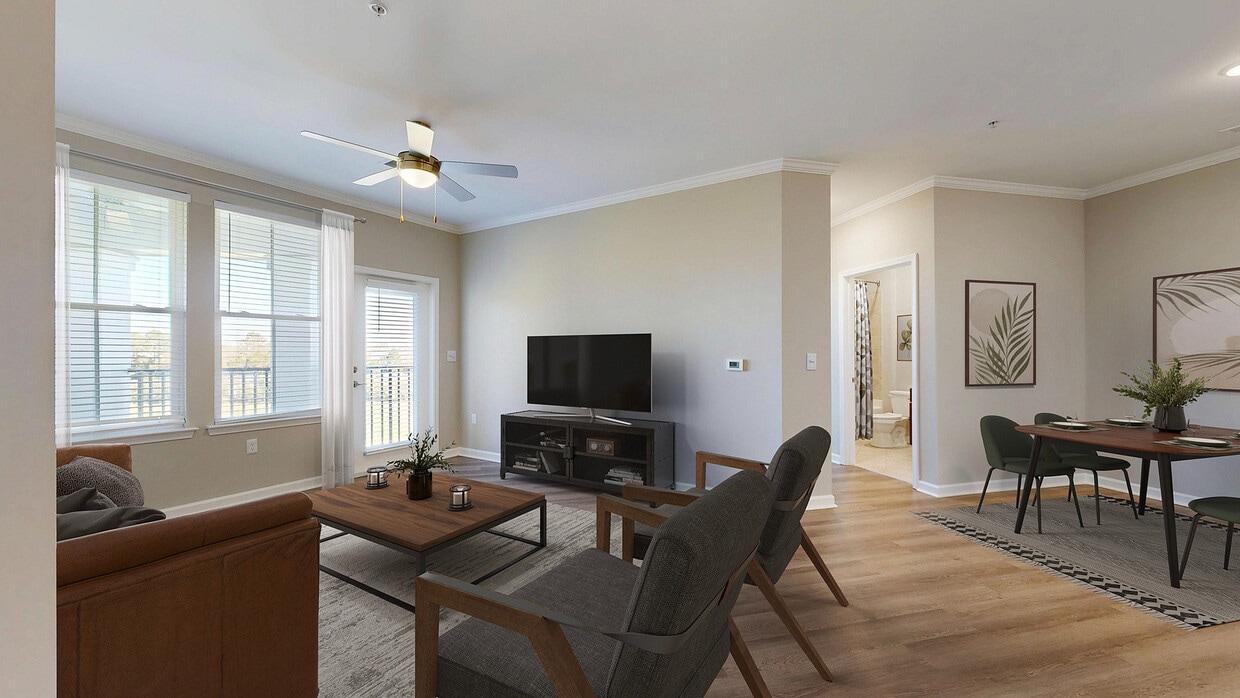 Newly Renovated Living Room - Talison Row at Daniel Island Apartments