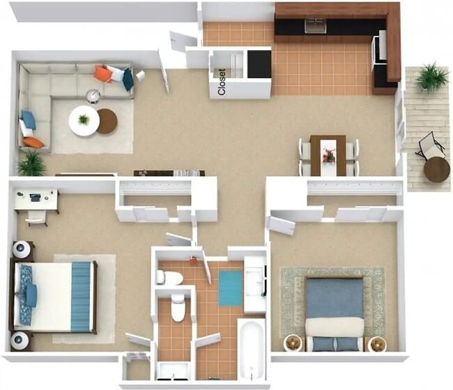 Foto del interior - Flats at Wildwood