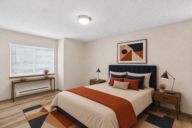 Un segundo dormitorio versátil, ideal para invitados, compañeros de piso o como refugio personal. - Tudor Village at the Mall Apartments
