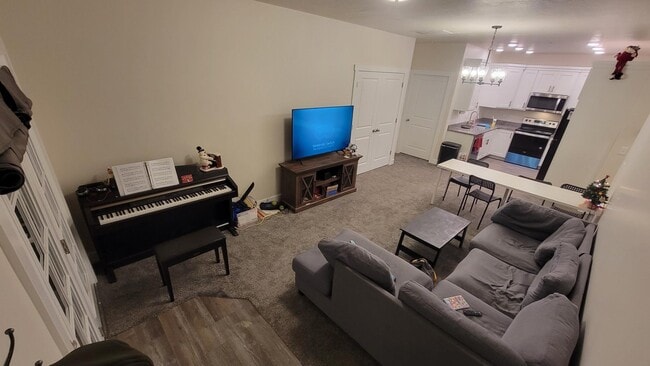 Living room furnished - 143 W 1525 N