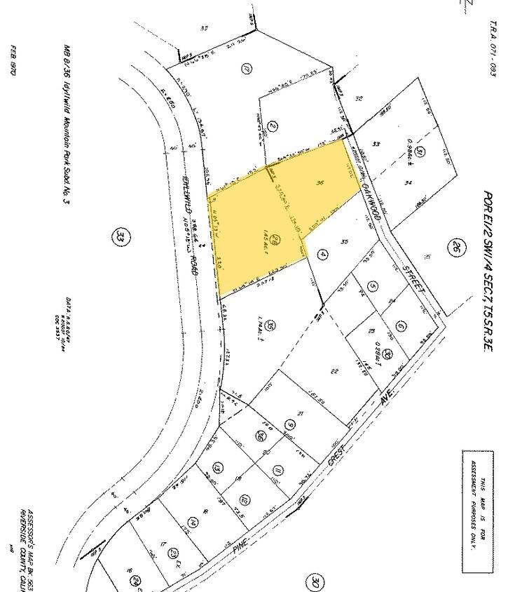 Mapa de la parcela - 25840 Highway 243