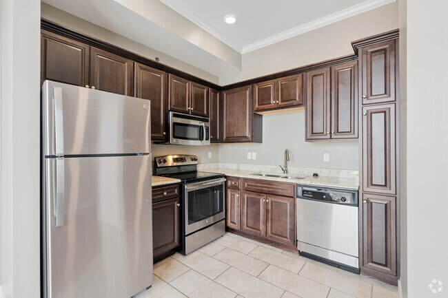1 dormitorio, 1 baño - 524 pies cuadrados - Cocina - Lofts on Broadway Apartments