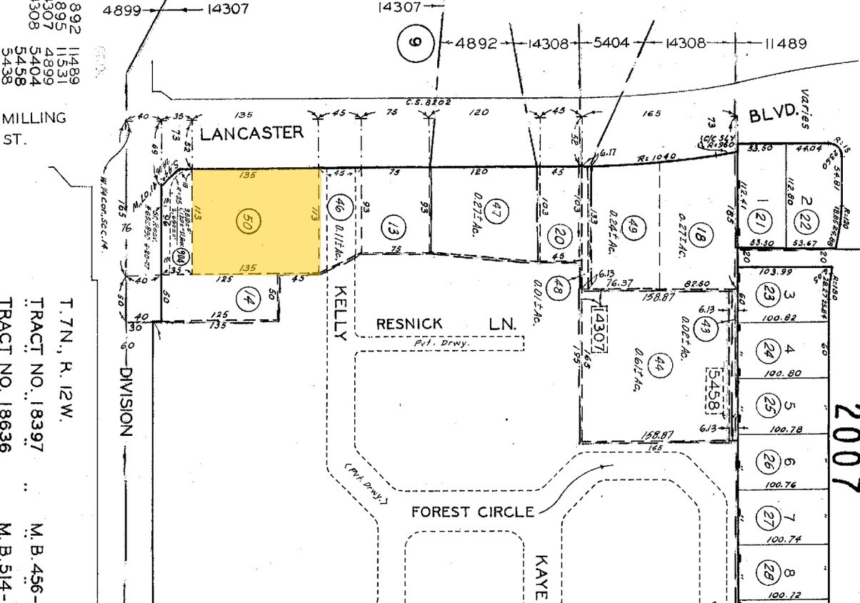 Plat Map - 102 E Lancaster Blvd