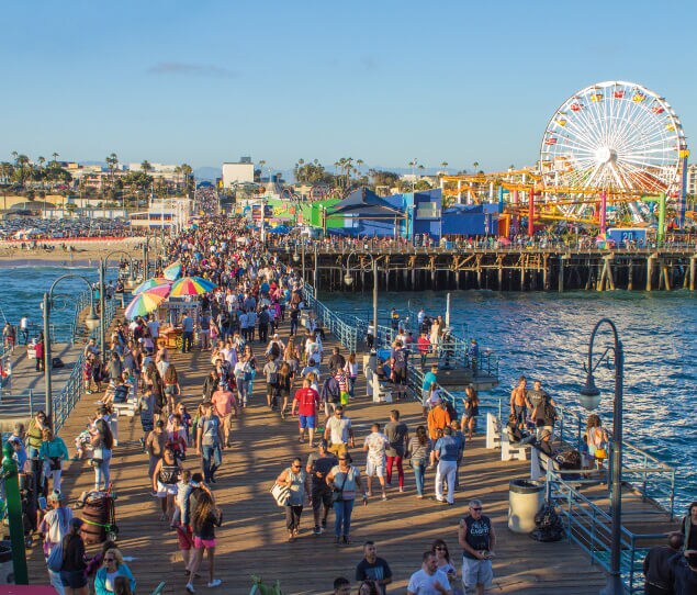 The iconic Santa Monica Pier