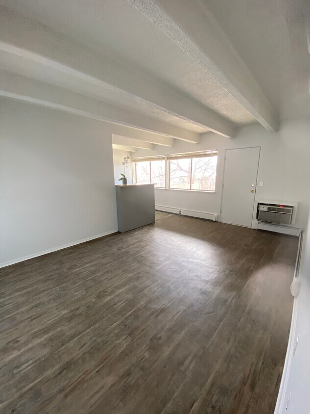New paint and roomy living area just off kitchen - 2401 S Gaylord St