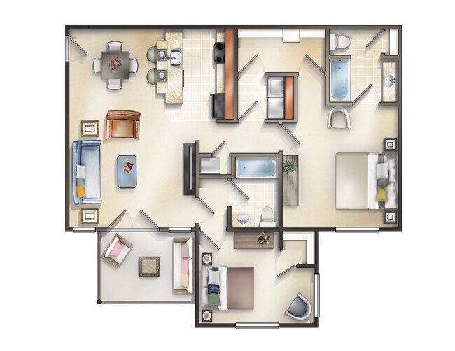 2 bedroom with Patio (Watervale, larger!) - Ballantyne Commons Simpsonville