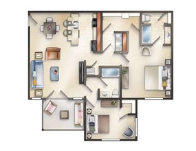 2 bedroom with Patio (Watervale, larger!) - Ballantyne Commons Simpsonville