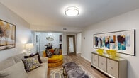 Located at 4254 Maple Leaf Dr in New Orleans, LA, this thoughtfully designed two-bedroom, two-bathroom single-floor residence offers a comfortable and functional layout. Wood-look flooring flows throughout the home, creating a cohesive and clean aesthetic.

The living room serves as the heart of the home, with a bright, open feel enhanced by a front-facing window that allows natural light to fill the space. It connects seamlessly to a dedicated dining area, making entertaining convenient. The galley-style kitchen is well-appointed with rich cabinetry, a mosaic tile backsplash, marble-look countertops, a double sink, and stainless steel appliances — providing ample storage and counter space for cooking.

The spacious primary bedroom offers a tranquil retreat, featuring a window with natural light and room for generous furnishings. The second bedroom is versatile and well-sized, also benefiting from natural light via a window. Both bathrooms are functional, each featuring a shower/tub combination.

A dedicated in-unit laundry room with a stacked full-size washer and dryer adds everyday convenience. The home's neutral color palette, clean lines, and efficient floor plan make it a practical and welcoming space in the heart of New Orleans.