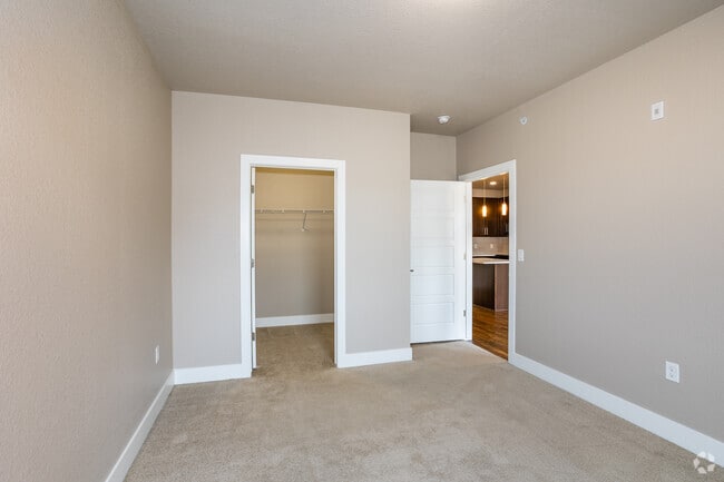 1BR, 1BA - 690SF - Jade - Bedroom - West 8th & Basecamp