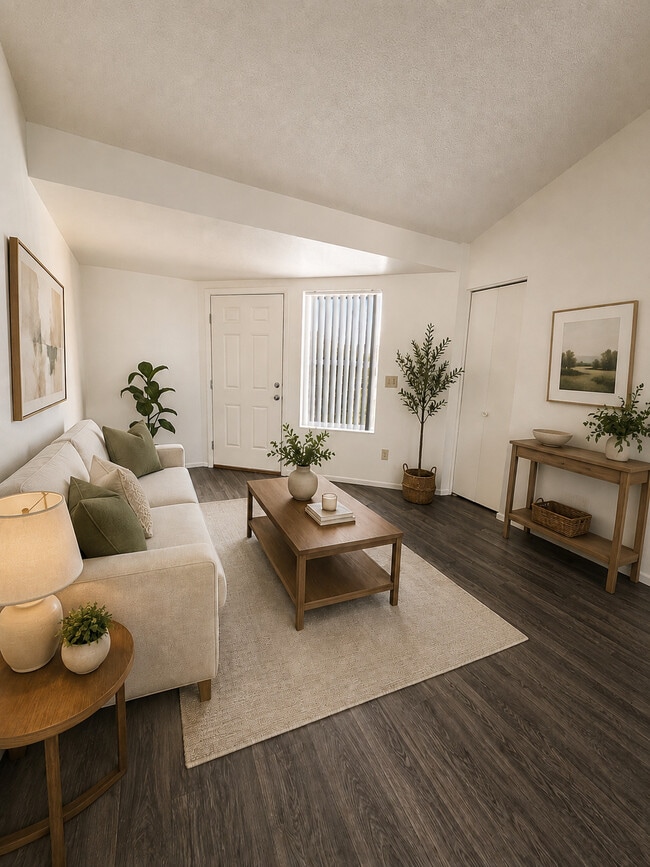 1BR Living Room - Fountain Place