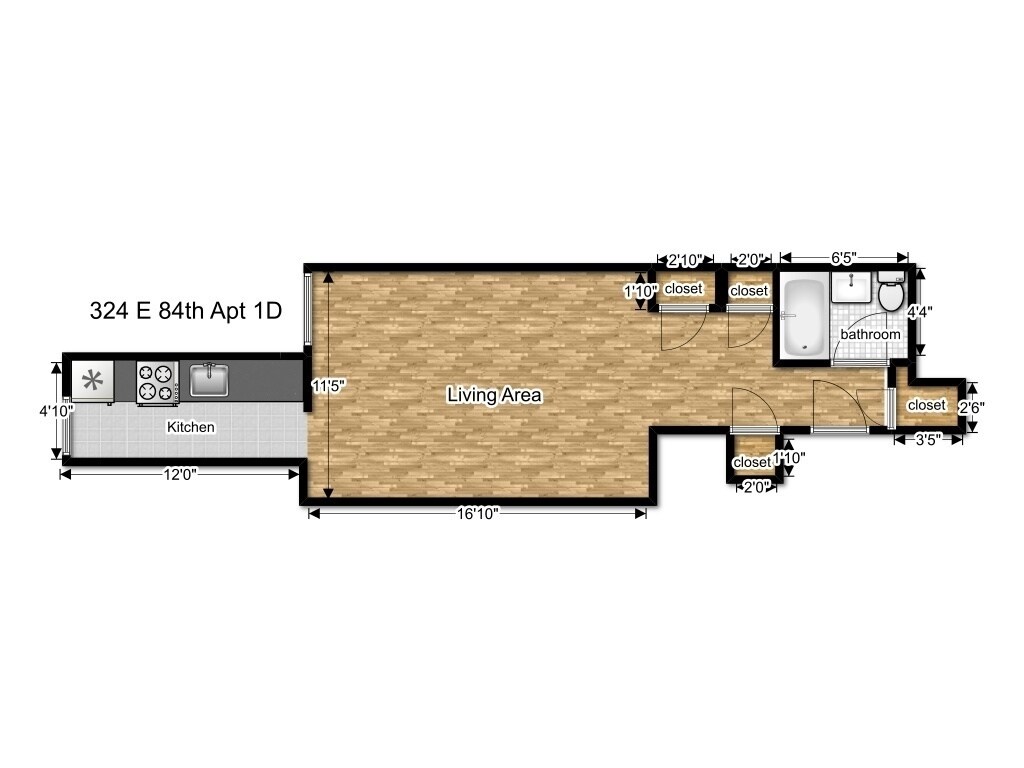 Studio - 520 E 84th St
