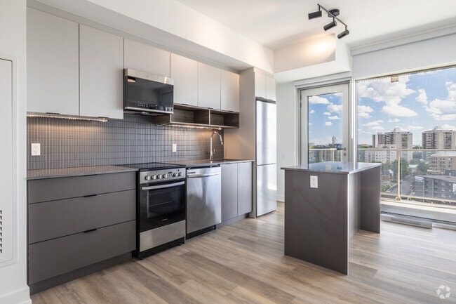 Studio, 1BA - 380SF - Cuisine - Maison Riverain