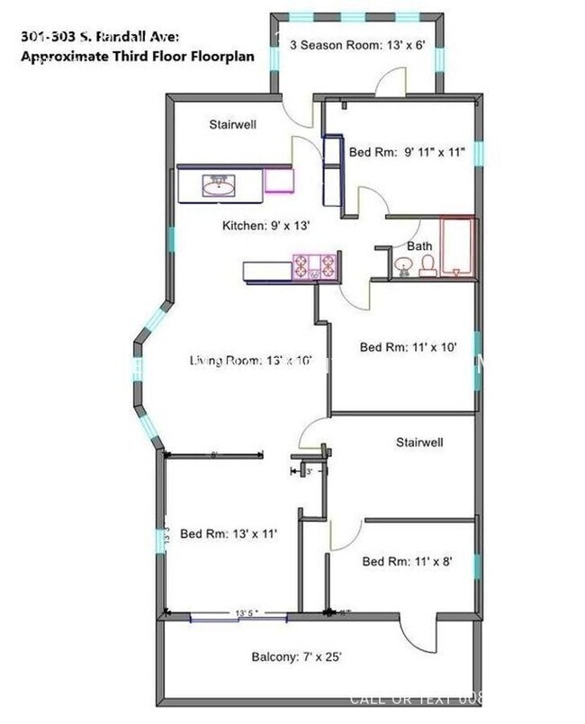 Building Photo - Great 3rd story flat with massive balcony!