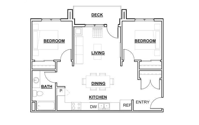 Floorplan - Meadowlark Senior Apartments