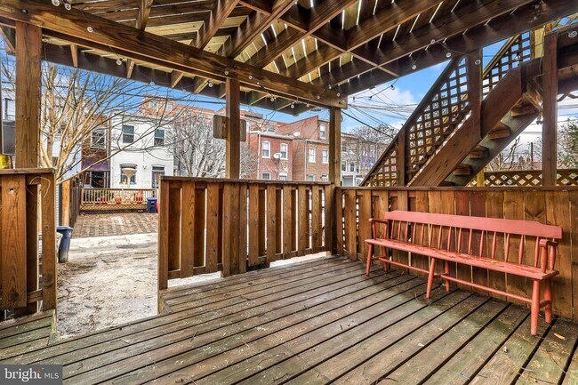 Private rear patio - 1331 T St NW
