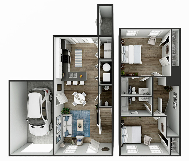 El plano de planta 3D del Enclave - SPECIALS: The Reserve & Enclave at Fairholme