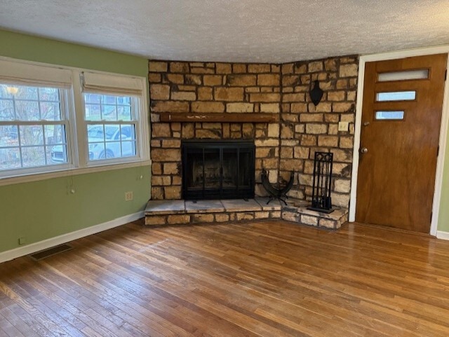 Living room with wood burning fireplace - 16 Leawood Ave
