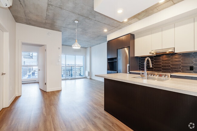 1BR, 1BA - 720SF - Kitchen/Living Room - Yimby 2