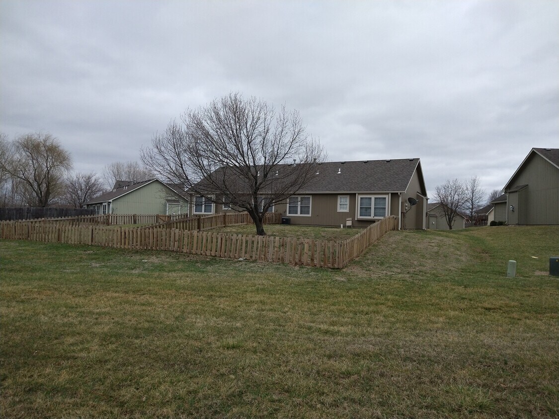 Rear of duplex - 3500 on left - 3500 Morning Dove Cir