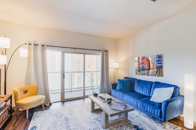 1BR, 1BA - 709SF - Sperry - Living Room - The Yards at 3 Crossings
