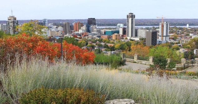 Skyline view of Hamilton, ON