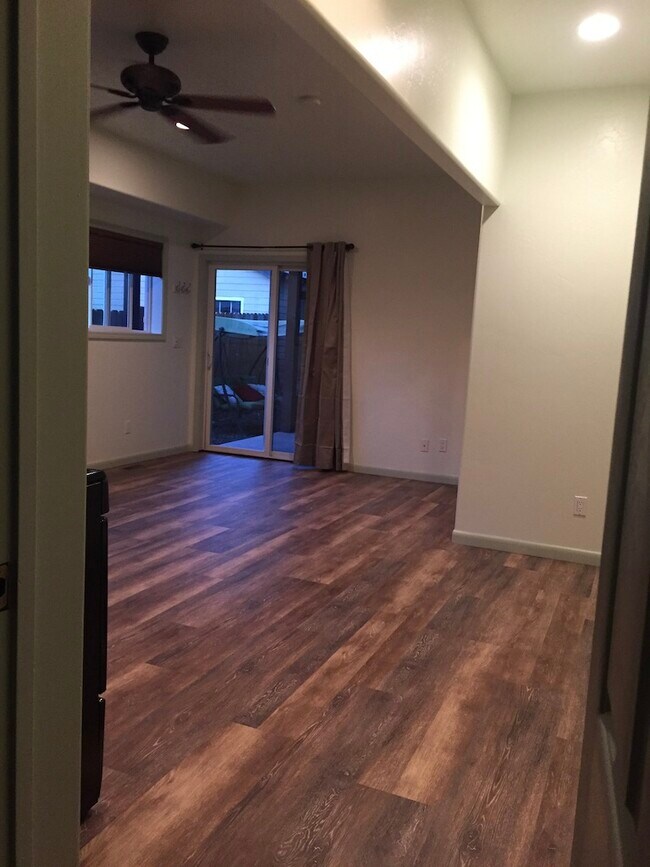 From kitchen to back door - 634 E 7th Ave