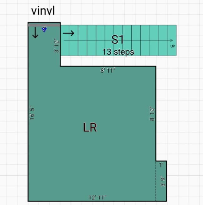 Molyneaux, who will be laying the carpet, sent me these diagrams with the room measurements. - 5350 Kincaid St