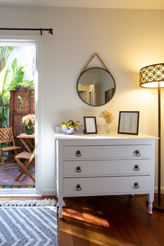 Dresser with door to private patio - 21 Woodswallow Ln