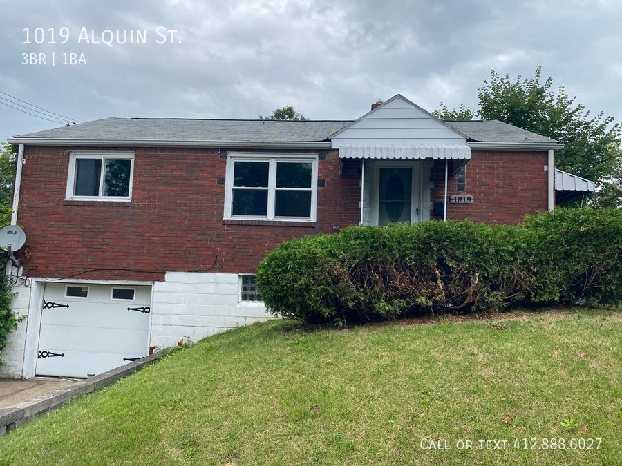 3 bedroom 1 bath House Rental in McKeesport, PA