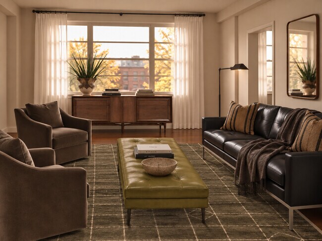 Medium 1BR / Living Room - The Sheraton