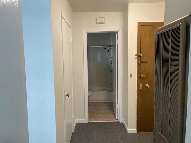 Storage closet with a shower - 3890 17th St