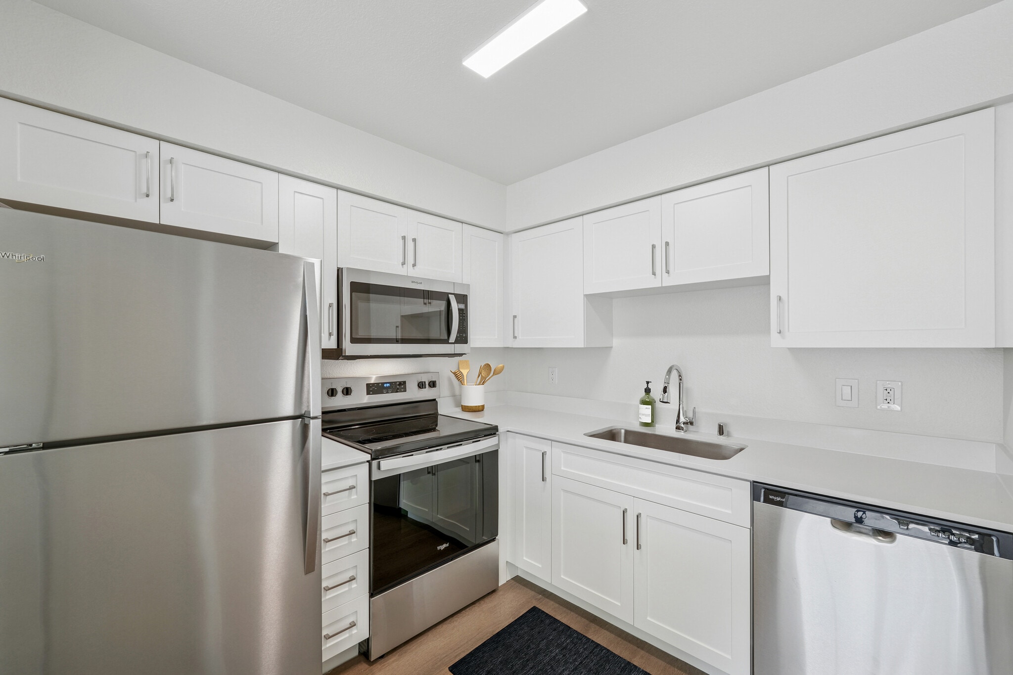 eaves Walnut Creek — Renovated Kitchen with Stainless Steel Appliances