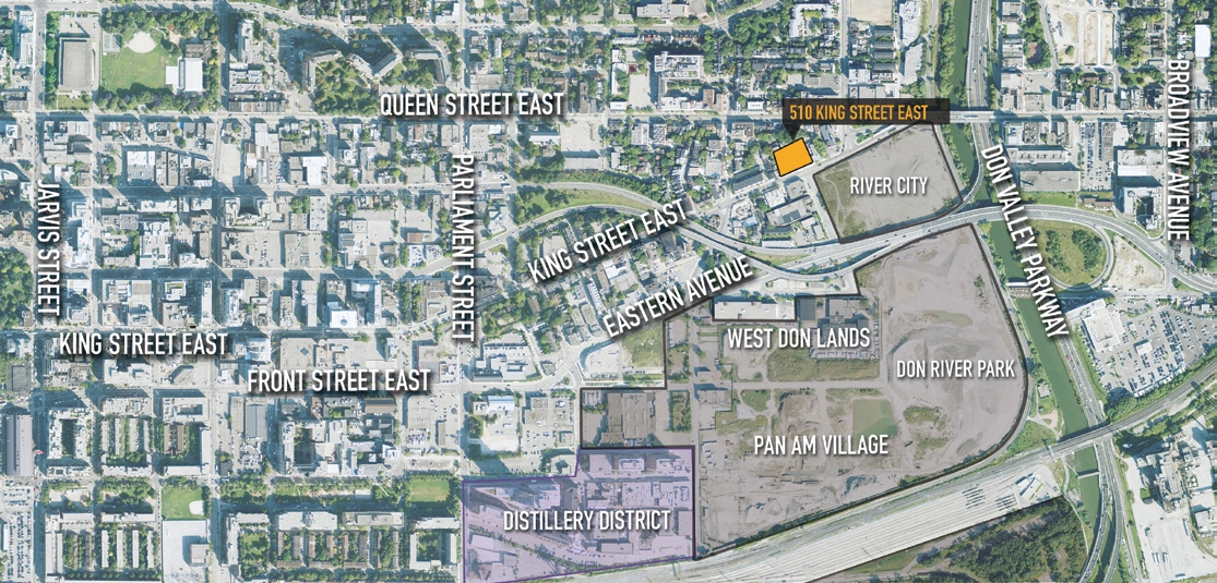 Aerial - 510-514 King St E