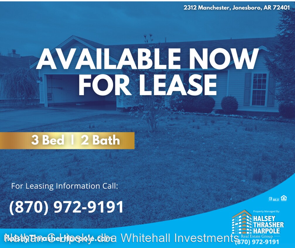 3 br, 2 bath House 2312 Manchester House Rental in Jonesboro, AR