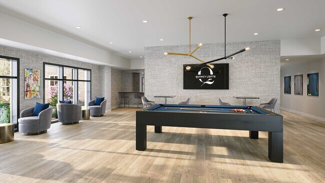 Salón del club de Quincy Lofts - Quincy Lofts