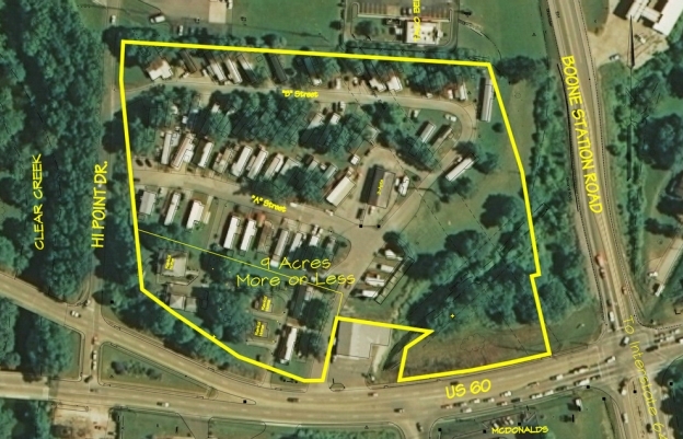 Aerial Photo - Marshall's Terrace Mobile Home Park