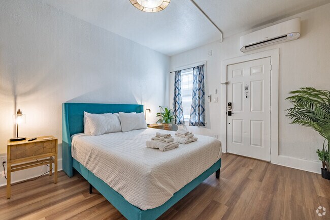 Estudio, 1BA - 440SF - Área de dormitorio - Elysium-FULLY FURNISHED AND ALL INCLUSIVE