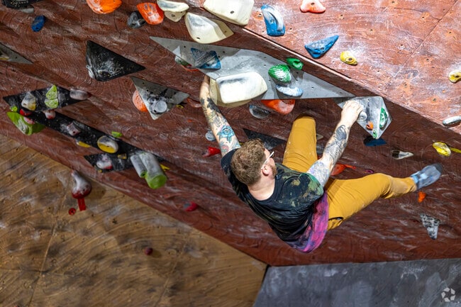 No anchor needed at Climb Tacoma just outside West Fife, WA.