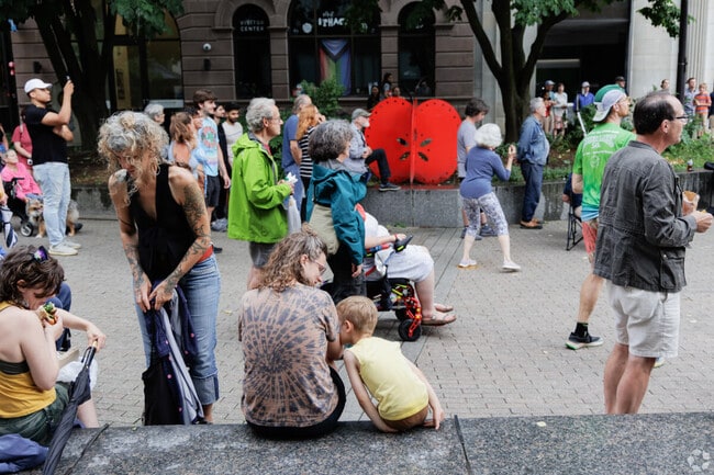 The Commons hosts a plethora of seasonal events, including Ithaca Festival.