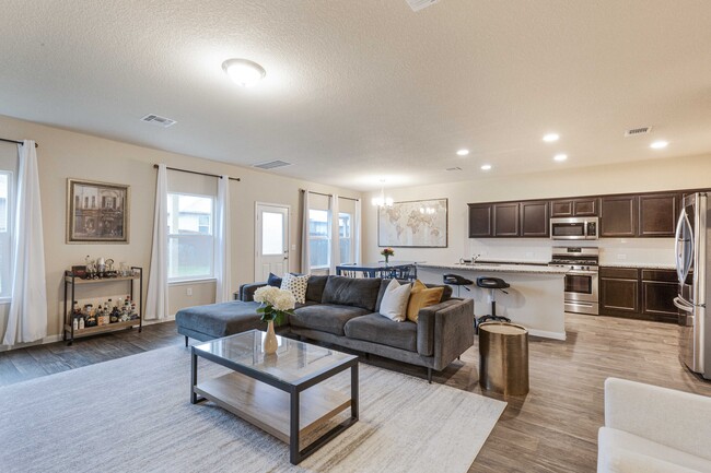 Open Concept Living, Dining, and Kitchen - 14000 Heidhorn Dr