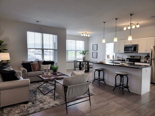 Legacy Floor Plan -Kitchen & Living Room - Union Summit at Susquehanna Union Green